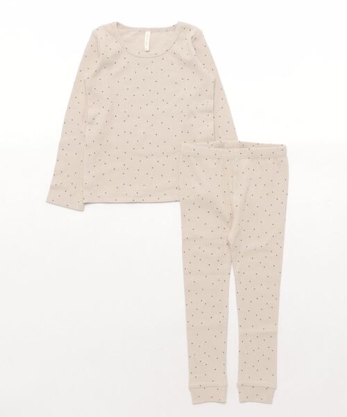 【セール】★Quincy Mae★RIBBED TEE AND LEGGING SET || MINI DOTS（その他ベビー用品）｜Quincy Mae（クインシーメイ）