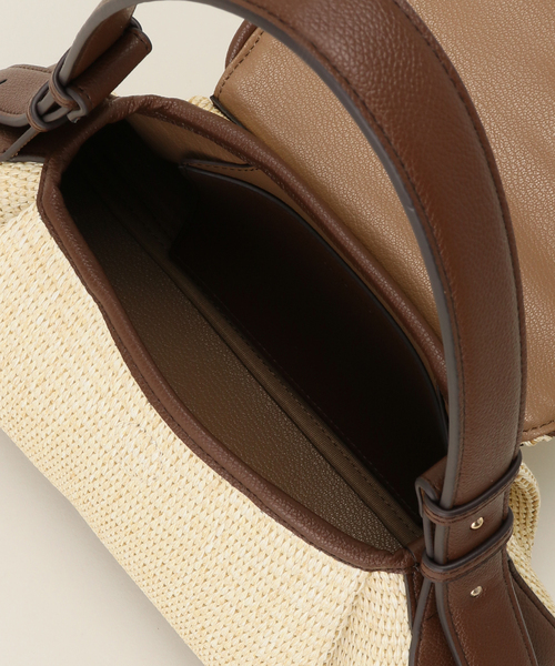 LE TALON（ルタロン）の「LE VERNIS/ル・ベルニ FOSSETE BAG234‐211‐512（ショルダーバッグ・レディース・ベージュ/ブラック・FREE）」の8枚目の写真