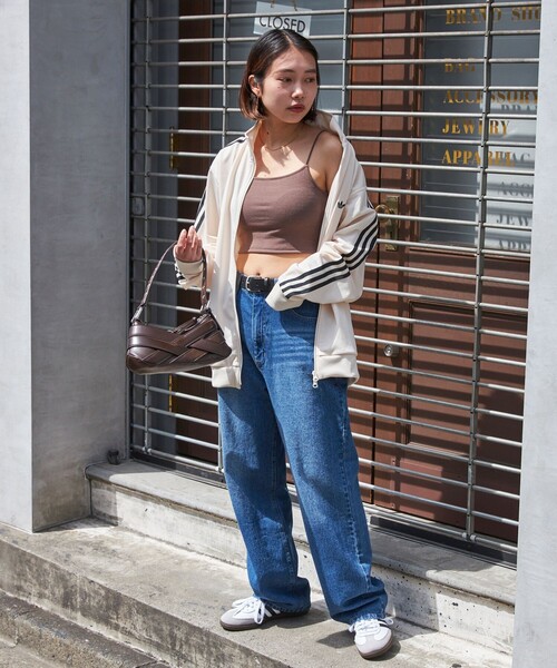 PUBLUX（パブリュクス）の「PUBLUX/パブリュクス ショート丈カップ付きキャミソール　限定展開（キャミソール・レディース・ブラック/オフホワイト/ラベンダー/ブラウン・ﾌﾘ-）」の12枚目の写真