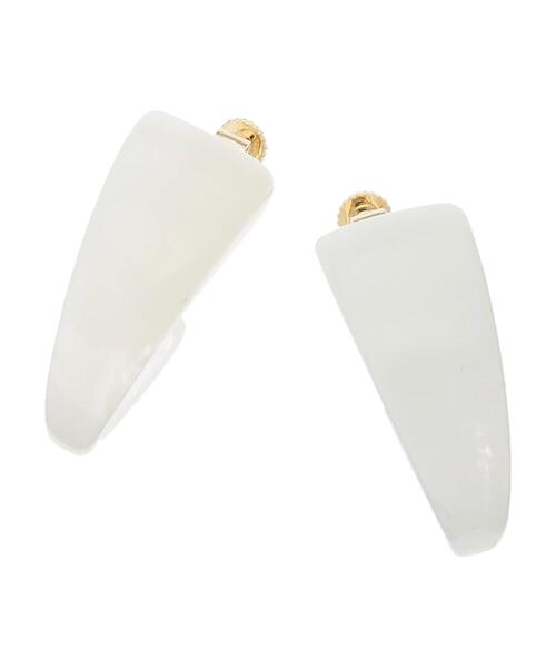 AMERICAN HOLIC（アメリカンホリック）の「スパイラル樹脂イヤリング（イヤリング・レディース・アイボリー/グレー・FREE）」の5枚目の写真