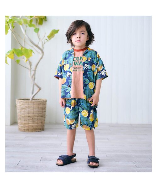 F.O.KIDS(エフオーキッズ)の「4色2柄リンガーTee(Tシャツ/カットソー・キッズ・オレンジ/パープル/カーキ/アイボリー・110/100/95/90/80/150/140/130/120)」の10枚目の写真