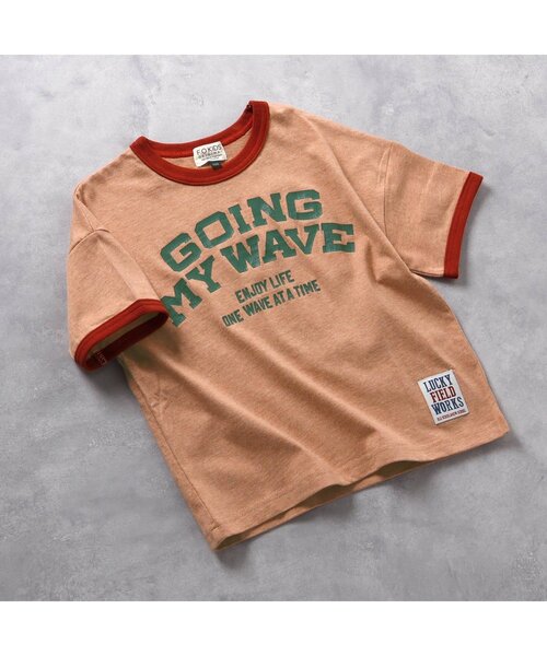 F.O.KIDS(エフオーキッズ)の「4色2柄リンガーTee(Tシャツ/カットソー・キッズ・オレンジ/パープル/カーキ/アイボリー・110/100/95/90/80/150/140/130/120)」の17枚目の写真
