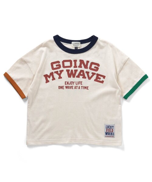 F.O.KIDS(エフオーキッズ)の「4色2柄リンガーTee(Tシャツ/カットソー・キッズ・オレンジ/パープル/カーキ/アイボリー・110/100/95/90/80/150/140/130/120)」の18枚目の写真