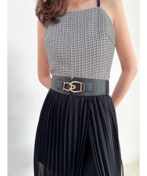 RESEXXY（リゼクシー）の「ワイドゴムベルト（ベルト・レディース・ブラウン/ブラック/ベージュ・FREE）」の4枚目の写真