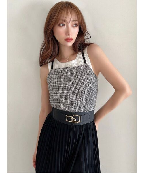 RESEXXY（リゼクシー）の「ワイドゴムベルト（ベルト・レディース・ブラウン/ブラック/ベージュ・FREE）」の13枚目の写真