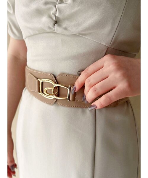 RESEXXY（リゼクシー）の「ワイドゴムベルト（ベルト・レディース・ブラウン/ブラック/ベージュ・FREE）」の21枚目の写真