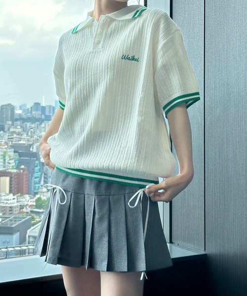 ニット・セーター Wai Kei Line collar half sleeve knit 4BKH078 Wai Kei Line collar half sleeve knit 4BKH078 (Wai Kei/ニット