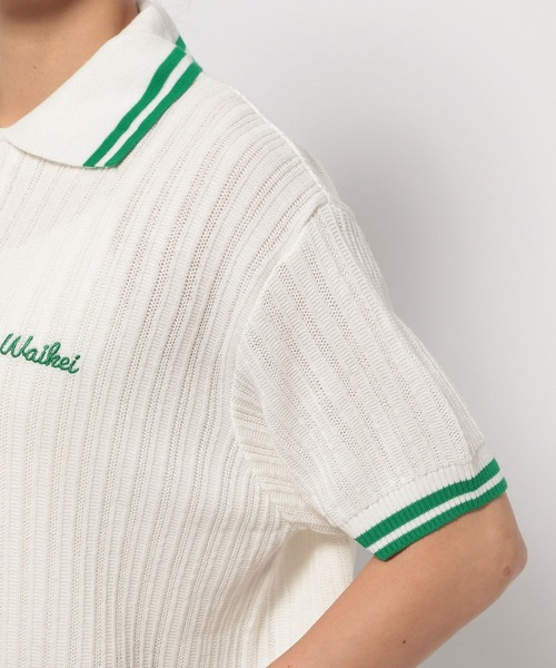 セール】【UNISEX】Wai Kei／ラインPOLOニットT（ニット