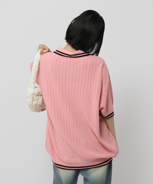 セール】【UNISEX】Wai Kei／ラインPOLOニットT（ニット