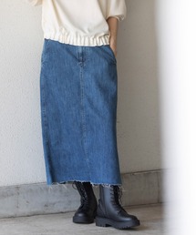 Munich | 9.5ozスラブコットンデニムタイトスカート(デニムスカート)