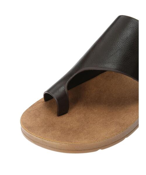 Samansa Mos2（サマンサ モスモス）の「【S/XLサイズ WEB限定】軽量サムリングサンダル（サンダル・レディース・オフホワイト/ブラウン・XL/M/L/S）」の11枚目の写真