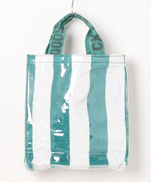 PUEBCO（プエブコ）の「COVERED TOWEL DOCUMENT BAG（トートバッグ・メンズ・ライトブルー/ホワイト×グリーン/ホワイト×ブルー/ホワイト×イエロー/イエロー×グリーン/グリーン×ピンク/ブルー系その他/ピンク系/ライトグリーン系・ONE SIZE）」の10枚目の写真