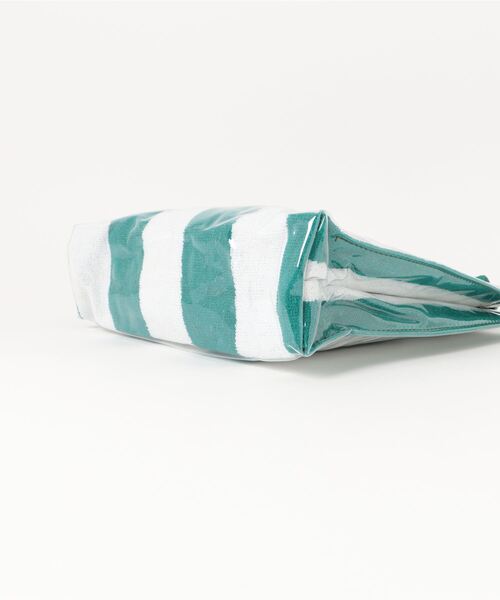 PUEBCO（プエブコ）の「COVERED TOWEL DOCUMENT BAG（トートバッグ・メンズ・ライトブルー/ホワイト×グリーン/ホワイト×ブルー/ホワイト×イエロー/イエロー×グリーン/グリーン×ピンク/ブルー系その他/ピンク系/ライトグリーン系・ONE SIZE）」の11枚目の写真