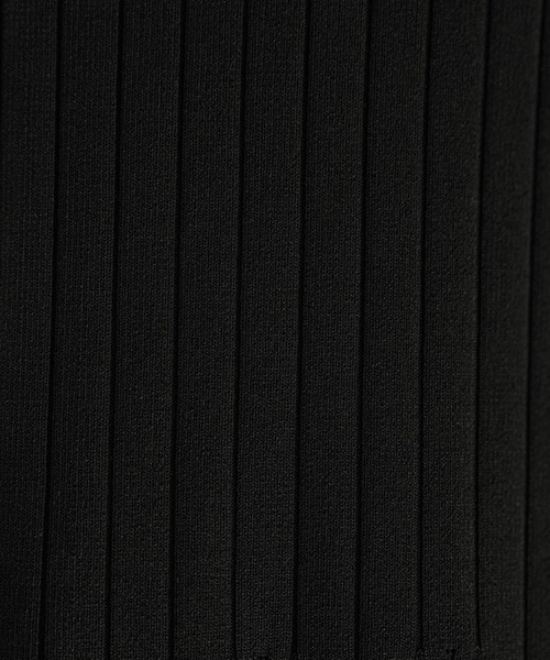 STYLE DELI(スタイルデリ)の「【LUXE】パネル編みフレアワンピース(ワンピース・レディース・グリーン/ブラック・SMALL/MEDIUM)」の6枚目の写真