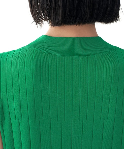 STYLE DELI(スタイルデリ)の「【LUXE】パネル編みフレアワンピース(ワンピース・レディース・グリーン/ブラック・SMALL/MEDIUM)」の14枚目の写真