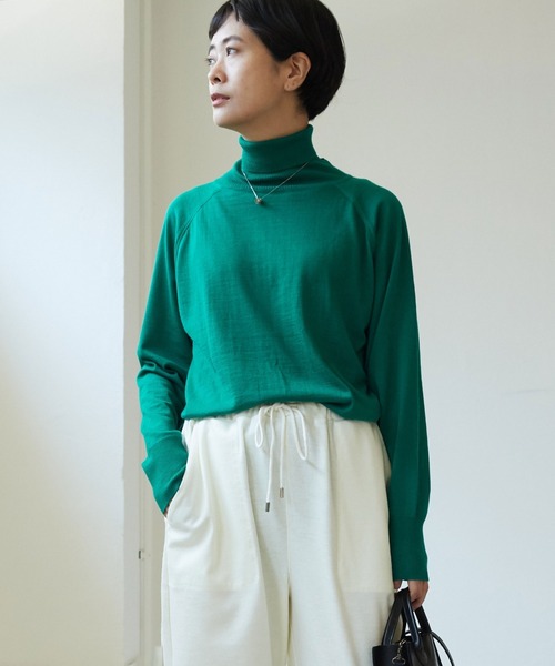 yuni（ユニ ）の「△FF30タートルネックプルオーバー