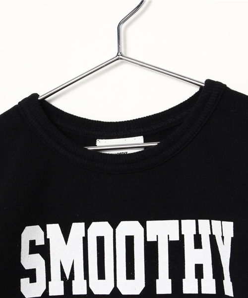Smoothy（スムージー）の「Smoothy Foot ball 7sleeve T-shirts / スムージー フットボール7分袖 Tシャツ（Tシャツ/カットソー・キッズ・ブラック/ホワイト・120/130/90/150/140/110/100）」の6枚目の写真