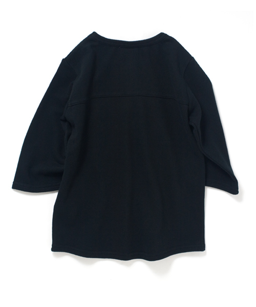 Smoothy（スムージー）の「Smoothy Foot ball 7sleeve T-shirts / スムージー フットボール7分袖 Tシャツ（Tシャツ/カットソー・キッズ・ブラック/ホワイト・120/130/90/150/140/110/100）」の5枚目の写真