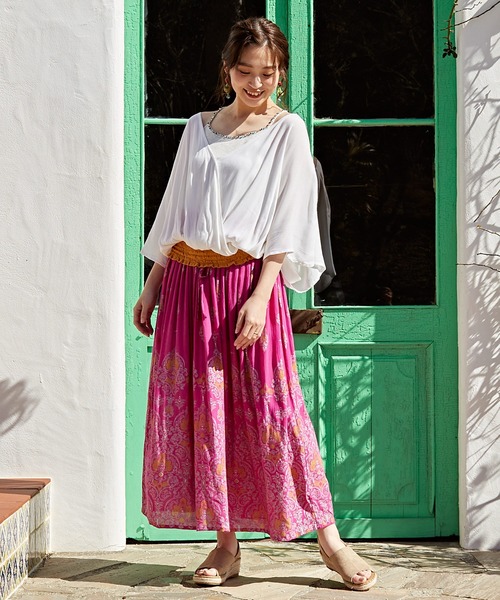 チャイハネ(チャイハネ)の「【チャイハネ】カマリシャーリングトップス(その他トップス・レディース・ホワイト/オレンジ/ブラック/カーキ/ブルー/ベージュ/ライトブルー/オレンジ系その他・FREE)」の19枚目の写真