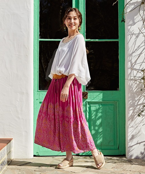 チャイハネ(チャイハネ)の「【チャイハネ】カマリシャーリングトップス(その他トップス・レディース・ホワイト/オレンジ/ブラック/カーキ/ブルー/ベージュ/ライトブルー/オレンジ系その他・FREE)」の20枚目の写真