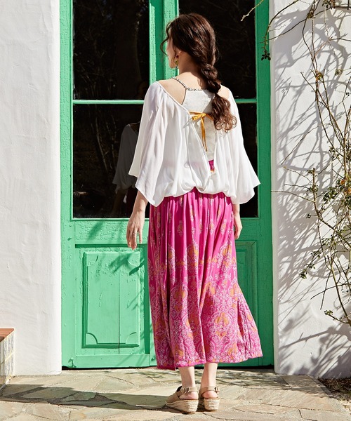 チャイハネ(チャイハネ)の「【チャイハネ】カマリシャーリングトップス(その他トップス・レディース・ホワイト/オレンジ/ブラック/カーキ/ブルー/ベージュ/ライトブルー/オレンジ系その他・FREE)」の22枚目の写真