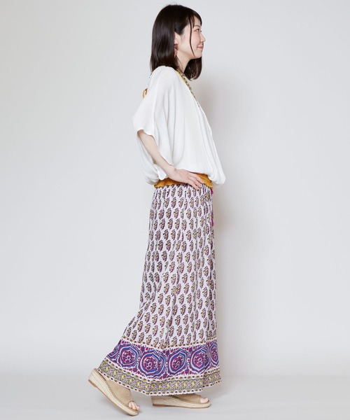 チャイハネ(チャイハネ)の「【チャイハネ】カマリシャーリングトップス(その他トップス・レディース・ホワイト/オレンジ/ブラック/カーキ/ブルー/ベージュ/ライトブルー/オレンジ系その他・FREE)」の10枚目の写真