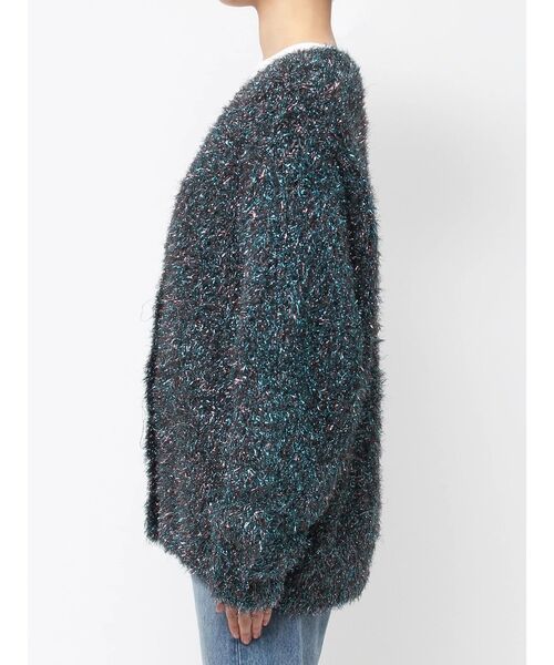 jouetie（ジュエティ）の「ラメシャギーニットVネックカーディガン（カーディガン/ボレロ・レディース・ブラック/パープル/ピンク/ブルー・MEDIUM）」の21枚目の写真