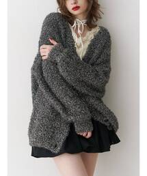 jouetie | ラメシャギーニットVネックカーディガン(カーディガン/ボレロ)