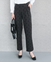 aquagarage | ドット柄テーパードパンツ レディース 春 夏 秋 S M MT L LL |アクアガレージ aquagarage(その他パンツ)