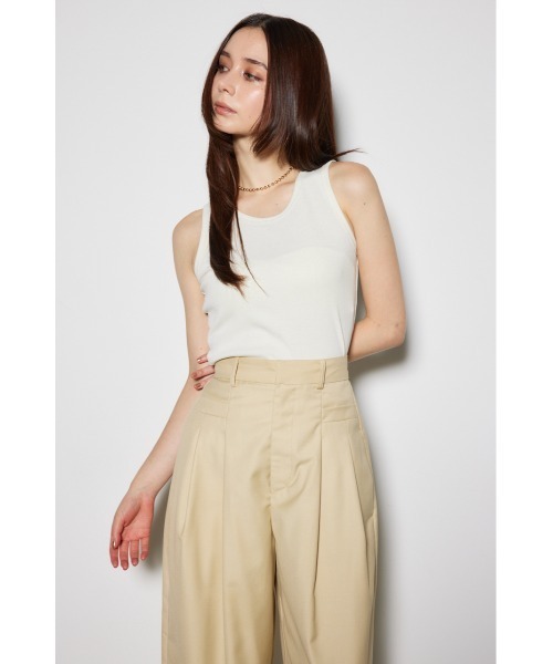 rienda（リエンダ）の「アメスリタンクカットトップス（タンクトップ・レディース・ブラック/ライトブルー/ホワイト・FREE）」の5枚目の写真