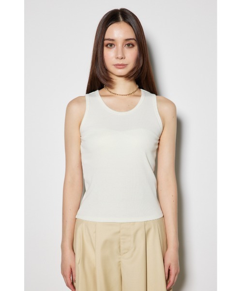 rienda（リエンダ）の「アメスリタンクカットトップス（タンクトップ・レディース・ブラック/ライトブルー/ホワイト・FREE）」の8枚目の写真