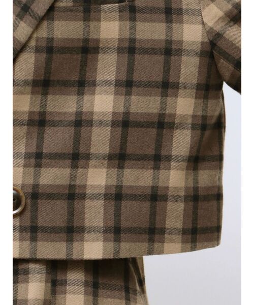 セール】ショートクロップジャケット（テーラードジャケット）｜EMODA