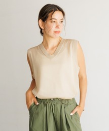 BAYFLOW | ラメノースリーブプルオーバー(ベスト)