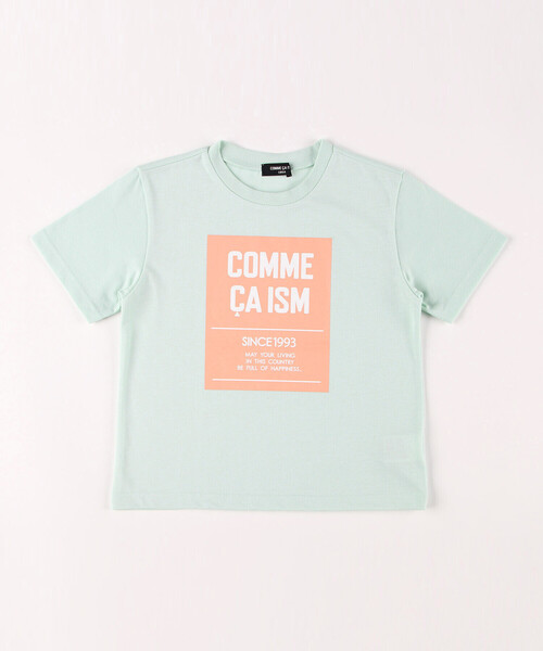 COMME CA ISM(コムサイズム)の「グラフィックプリント 半袖Tシャツ(Tシャツ/カットソー・キッズ・ミント/ラベンダー/ホワイト系/ネイビー系・100cm/110cm/120cm/130cm/140cm/150cm)」の2枚目の写真