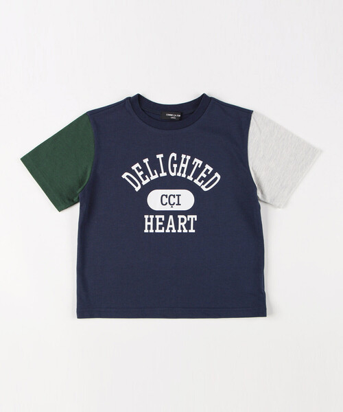 COMME CA ISM(コムサイズム)の「グラフィックプリント 半袖Tシャツ(Tシャツ/カットソー・キッズ・ミント/ラベンダー/ホワイト系/ネイビー系・100cm/110cm/120cm/130cm/140cm/150cm)」の3枚目の写真