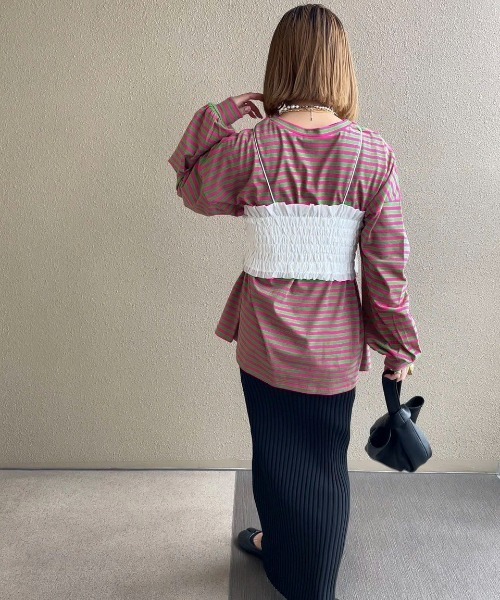 feepur by saya(フェピュールバイサヤ)の「長袖カットソー(Tシャツ/カットソー・レディース・ピンク・MEDIUM)」の3枚目の写真