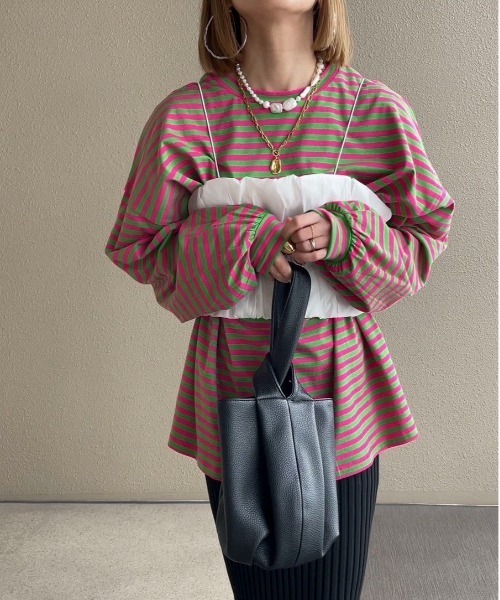 feepur by saya(フェピュールバイサヤ)の「長袖カットソー(Tシャツ/カットソー・レディース・ピンク・MEDIUM)」の7枚目の写真