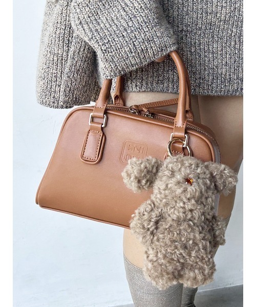 SNIDEL（スナイデル）の「モッフィーチャーム（キーホルダー・レディース・ダークグレー/ピンク/ホワイト/ライトブルー/ベージュ・FREE）」の6枚目の写真