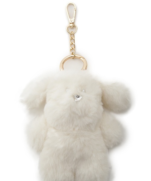 SNIDEL（スナイデル）の「モッフィーチャーム（キーホルダー・レディース・ダークグレー/ピンク/ホワイト/ライトブルー/ベージュ・FREE）」の9枚目の写真