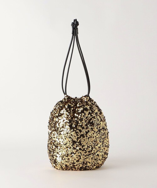 green label relaxing（グリーンレーベルリラクシング）の「2WAY キラキラパデット 巾着バッグ（ショルダーバッグ・レディース・シルバー/ブラック/ゴールド/その他1・FREE）」の3枚目の写真