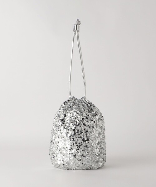 green label relaxing（グリーンレーベルリラクシング）の「2WAY キラキラパデット 巾着バッグ（ショルダーバッグ・レディース・シルバー/ブラック/ゴールド/その他1・FREE）」の20枚目の写真