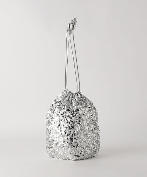 green label relaxing（グリーンレーベルリラクシング）の「2WAY キラキラパデット 巾着バッグ（ショルダーバッグ・レディース・シルバー/ブラック/ゴールド/その他1・FREE）」の21枚目の写真