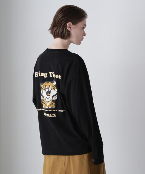 美品　アヴィレックス　 FLYING TIGERS TANKERS FLYING TIGERS L/S T－SHIRT/フライングタイガー ロングスリーブ