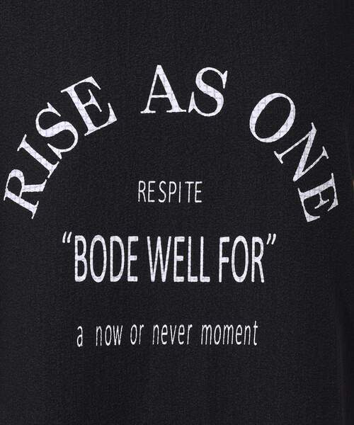 Cutie Blonde（キューティーブロンド）の「【洗える】ぽこぽこアソートロゴトップス（Tシャツ/カットソー・レディース・オレンジ/ホワイト系/ブラック/チャコールグレー・04/02/03）」の16枚目の写真