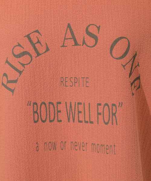 Cutie Blonde（キューティーブロンド）の「【洗える】ぽこぽこアソートロゴトップス（Tシャツ/カットソー・レディース・オレンジ/ホワイト系/ブラック/チャコールグレー・04/02/03）」の20枚目の写真