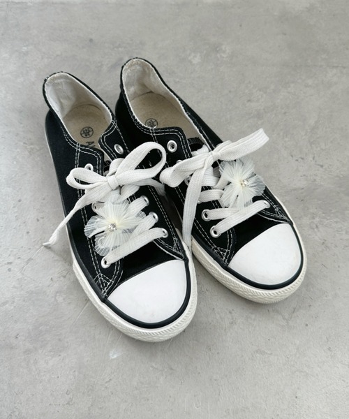 uni's room■2color シフォンフラワーシューズ SS-AW25-22 セール】シアーフラワー スニーカーチャーム【2個セット