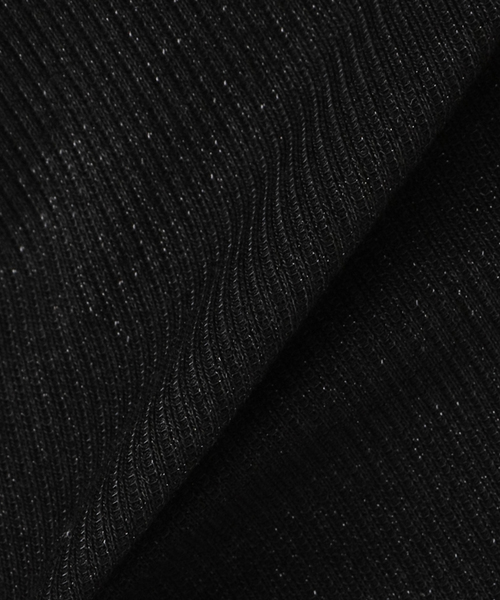 JOURNAL STANDARD relume（ジャーナルスタンダード　レリューム）の「ラメチュールタンクトップ（タンクトップ・レディース・チャコールグレー/ブラック/ライトグレー・FREE）」の4枚目の写真