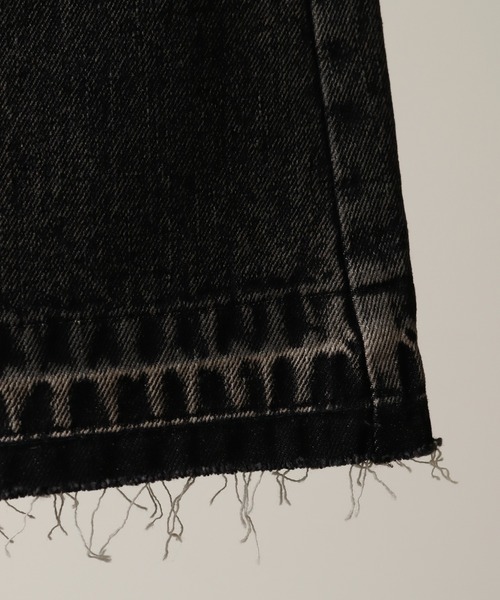 welise（ウェライズ）の「【welise/ウェライズ】13ozハイグレードデニム ハンドダメージ＆ヴィンテージ加工 エレファントワイドパンツ（デニムパンツ・メンズ・ブラック/ブラック系その他2/ブラック系その他/ケミカルウォッシュ・S/M/L）」の17枚目の写真
