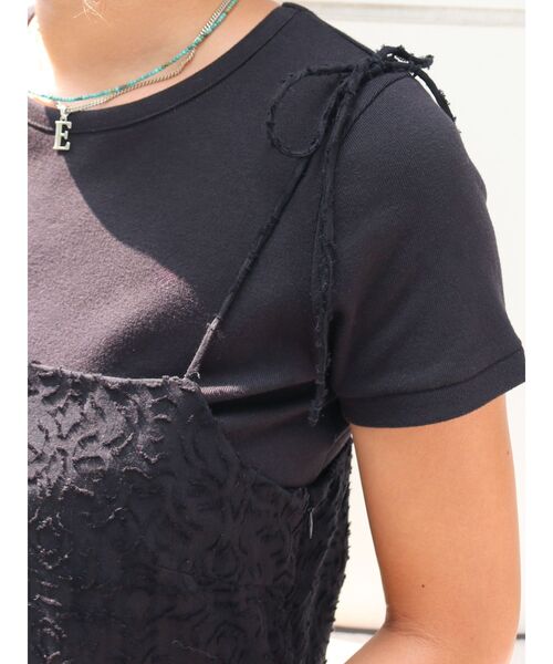 Ungrid(アングリッド)の「ジャカードキャミワンピース(ワンピース・レディース・グリーン/オフホワイト/ブラック・FREE)」の10枚目の写真