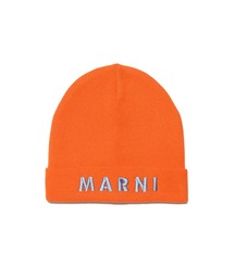 MARNI(マルニ)Kids & Junior ウールブレンドブランドロゴニットキャップ